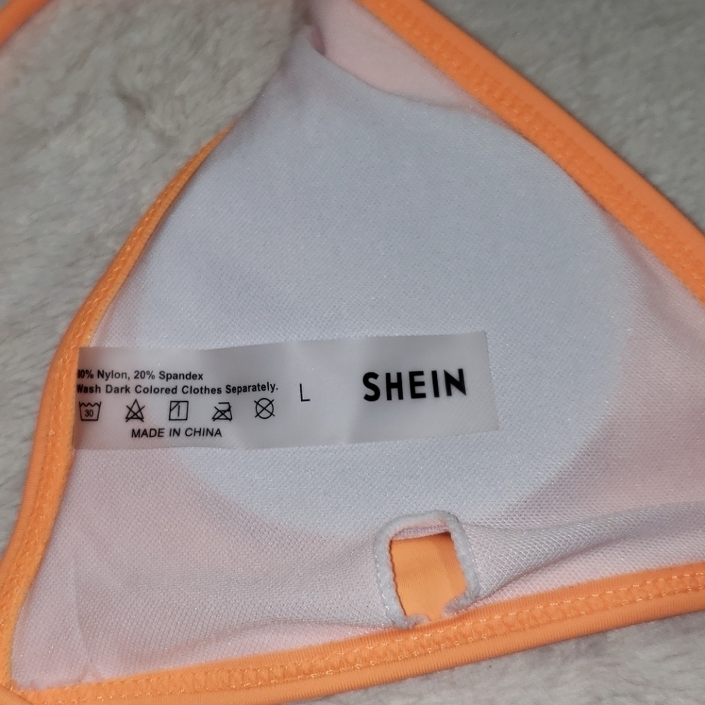 Shein orange two piece swimsuit large - Picture 9 of 15